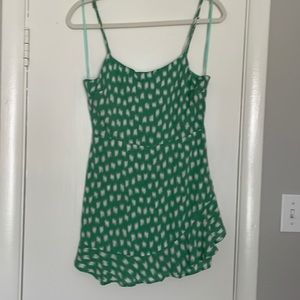 Green Speckled romper/skort - M